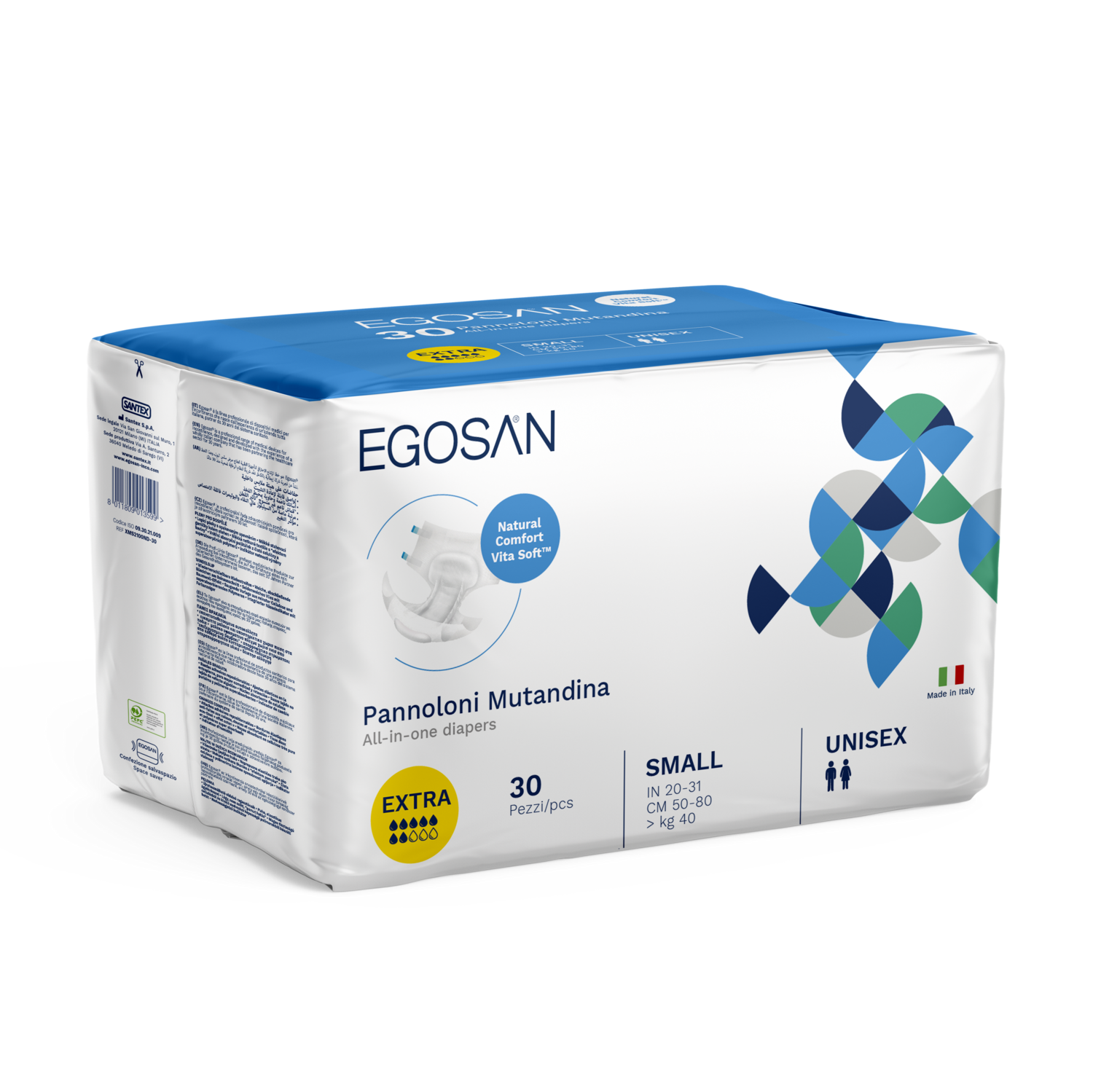 Egosan NAPPIES Vitasoft Xtra - Small 30&#39;s