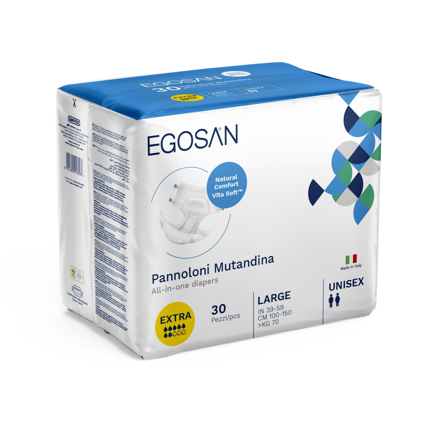 Egosan NAPPIES Vitasoft Xtra Lrg 30&#39;s