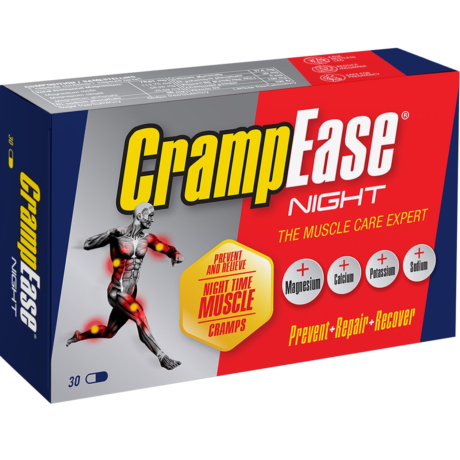 CRAMPEZE  NIGHT CAPSULES 30&#39;S