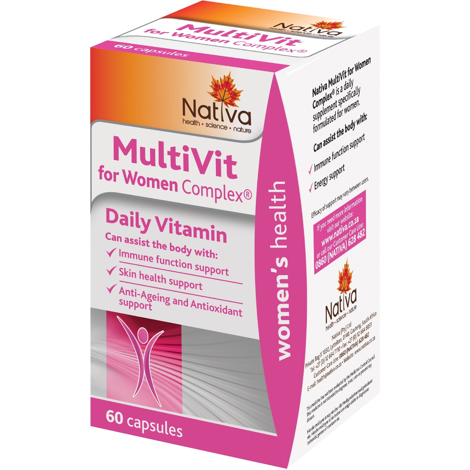 NATIVA MULTIVITAMIN FOR WOMAN 60`