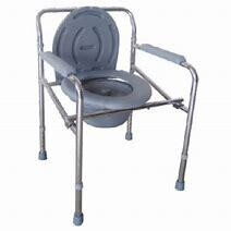 Commode chair - No wheels - with lid