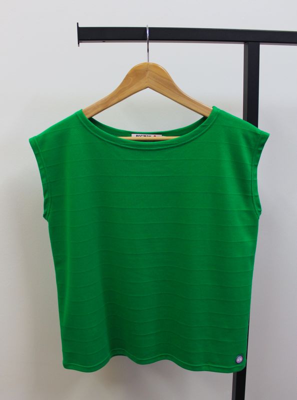 "Hoëdic" T-shirt uni sans manches