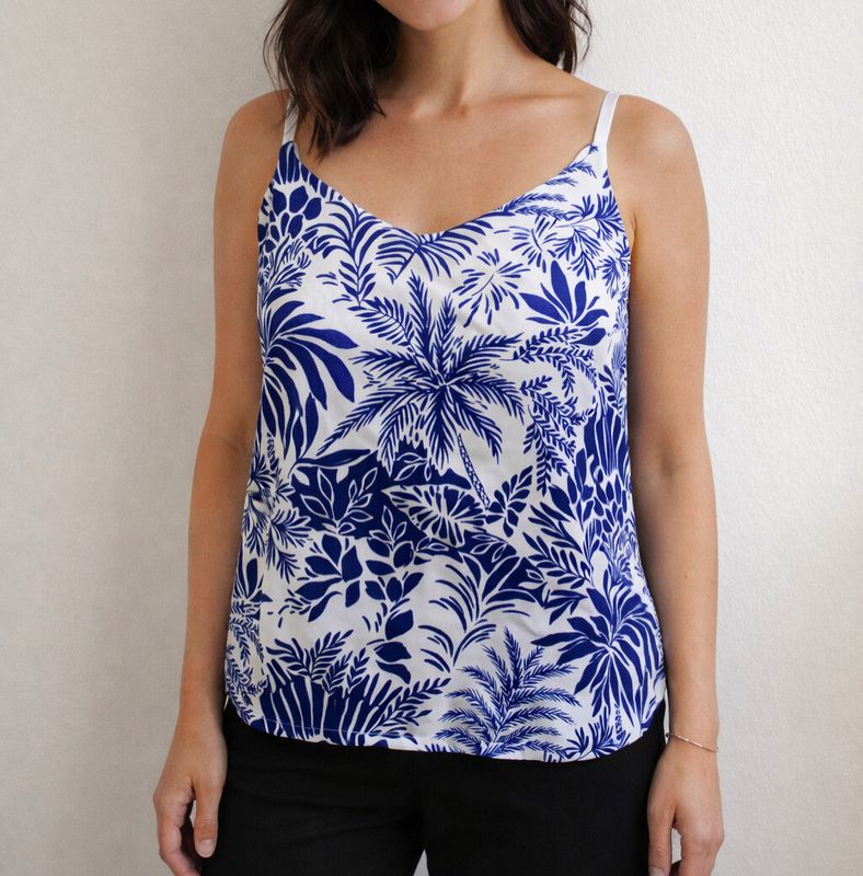 "Ailyne" Caraco à motif, Viscose