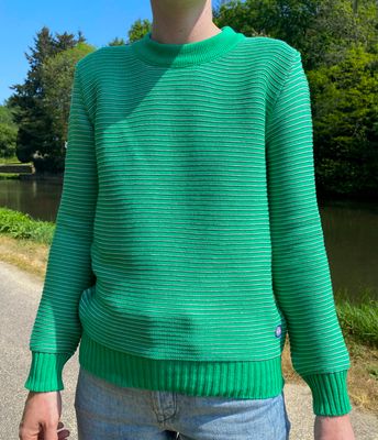 "Nora" pull texturé, coton mélangé