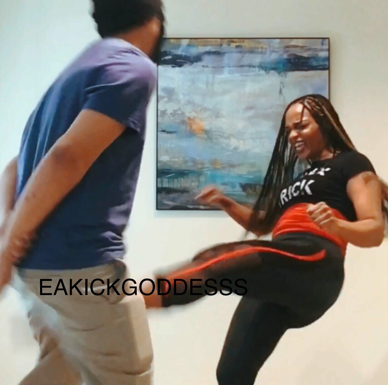 Part 1 He cant take my BB kicks!!! Poor little boy !! 17 min