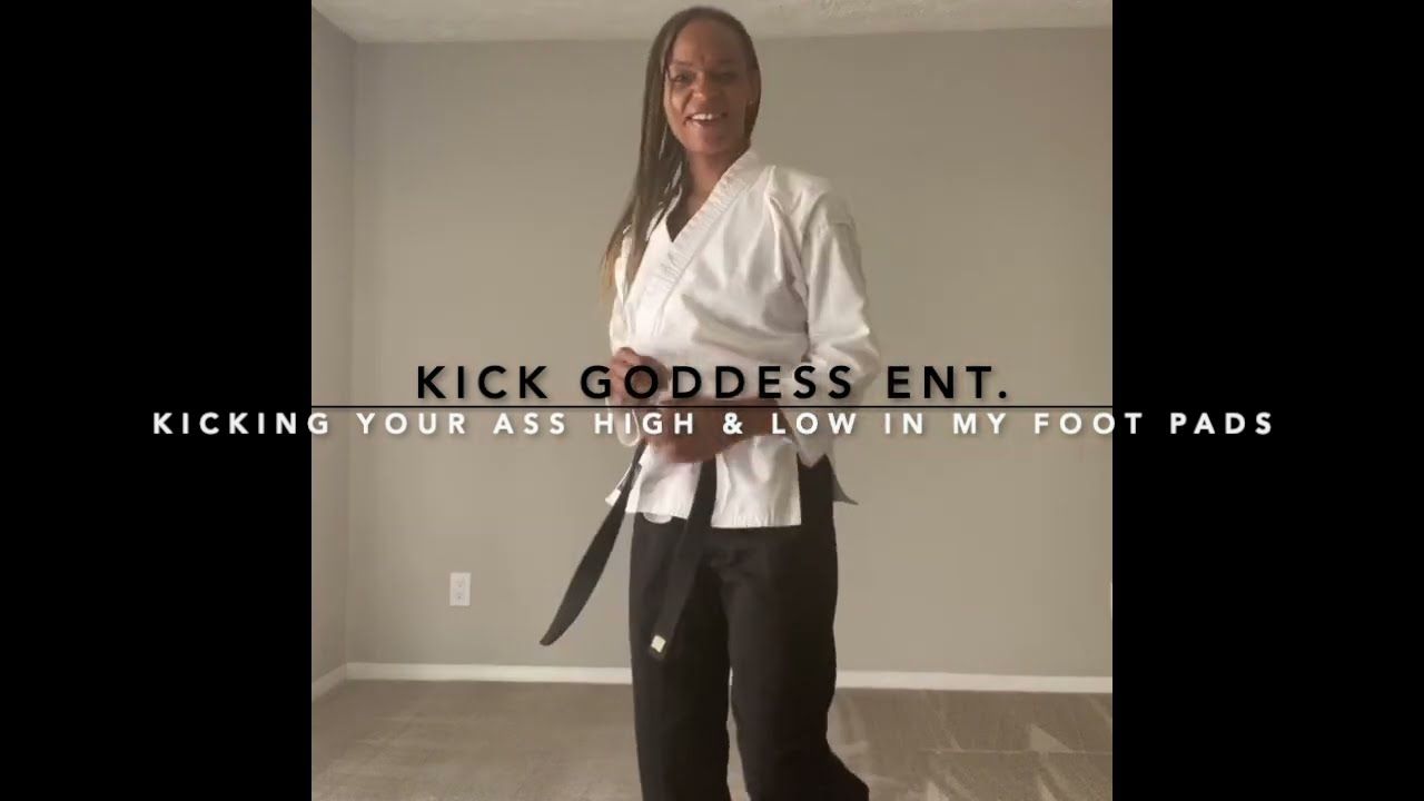 Kicking Your Butt High &amp; Low In My Foot Pads! POV
