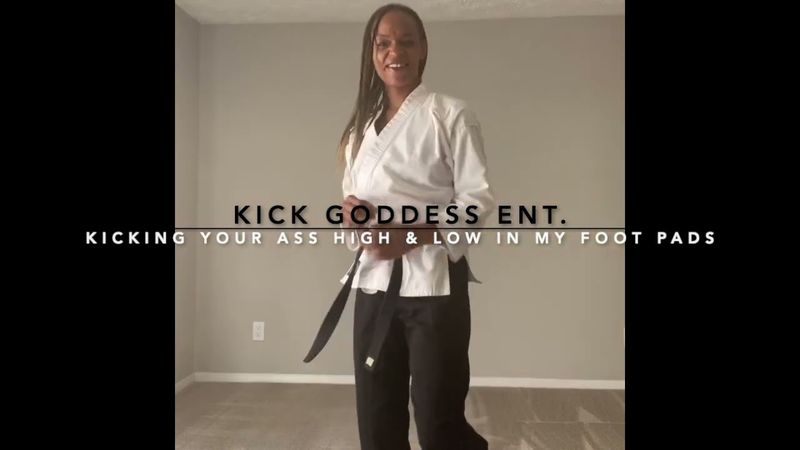 Kicking Your Butt High &amp; Low In My Foot Pads! POV