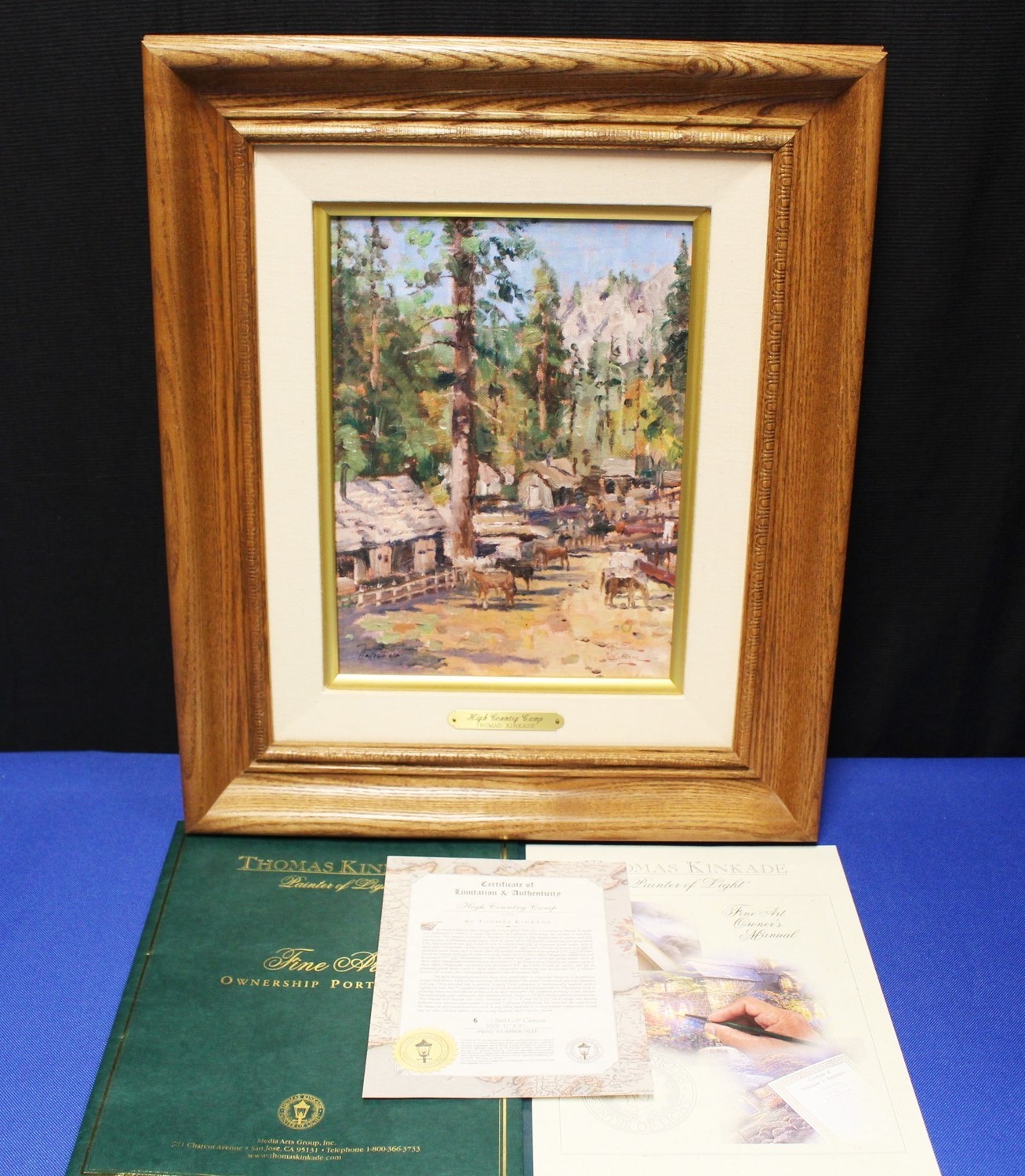 Thomas Kinkade "High Country Camp" 12 x 9 Lithograph on Canvas G/P #6/260