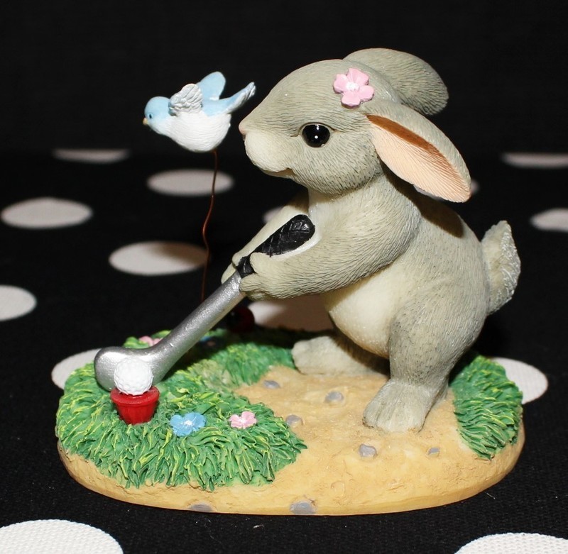 Charming Tails "Keep Your Eye on the Birdie" Ltd. Edition Bunny Figurine in Box