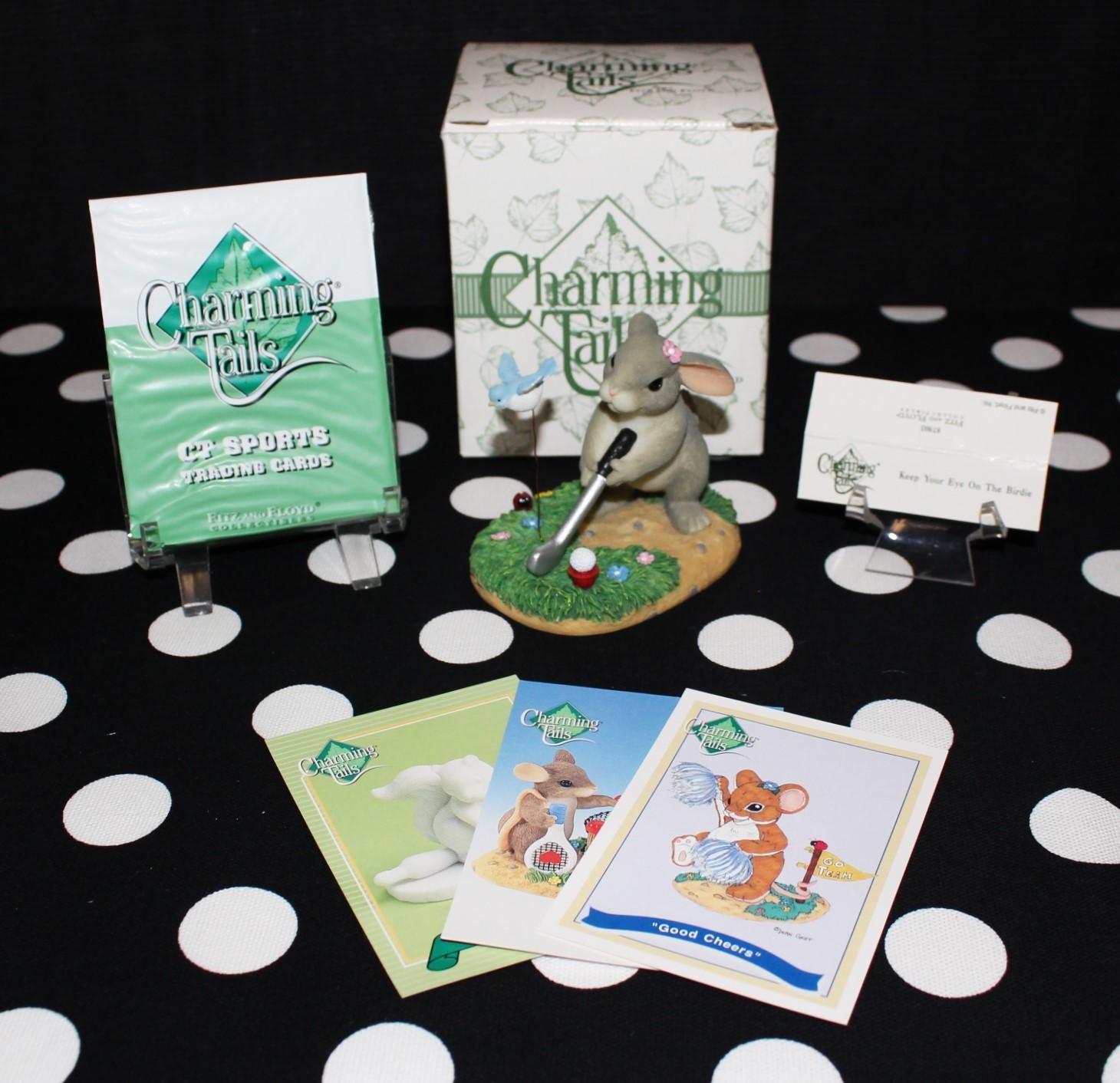Charming Tails &quot;Keep Your Eye on the Birdie&quot; Ltd. Edition Bunny Figurine in Box