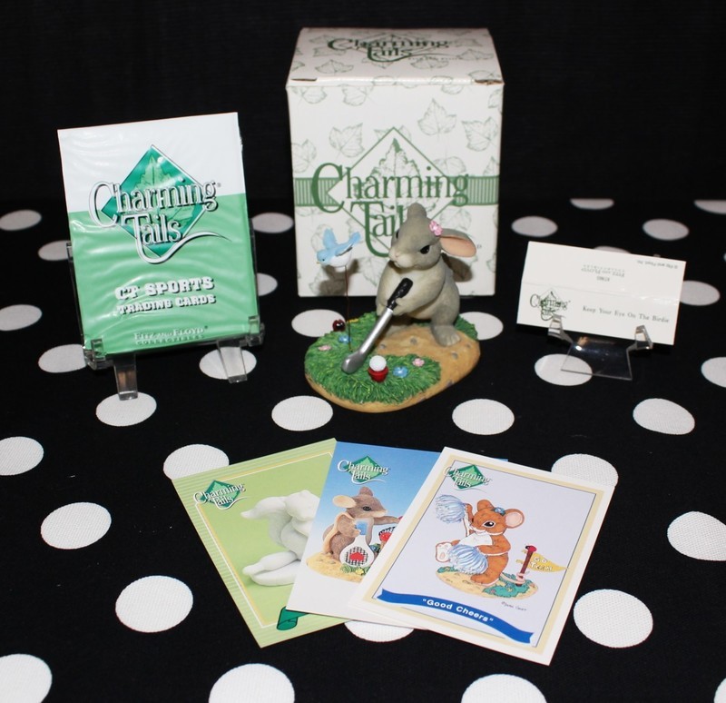 Charming Tails &quot;Keep Your Eye on the Birdie&quot; Ltd. Edition Bunny Figurine in Box