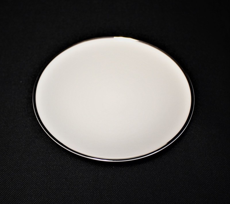 Noritake IVONNE 6.5” Bread Plate Ivory &amp; Platinum China 7522 - Multiple Available