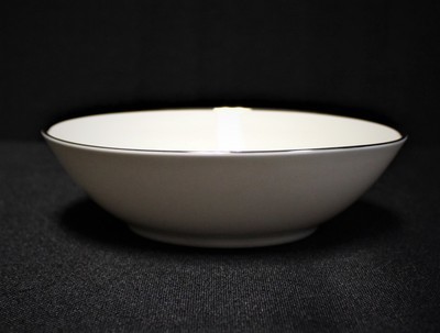 Noritake IVONNE 6.25” Cereal Bowl Ivory/Platinum China 7522 - Multiple Available
