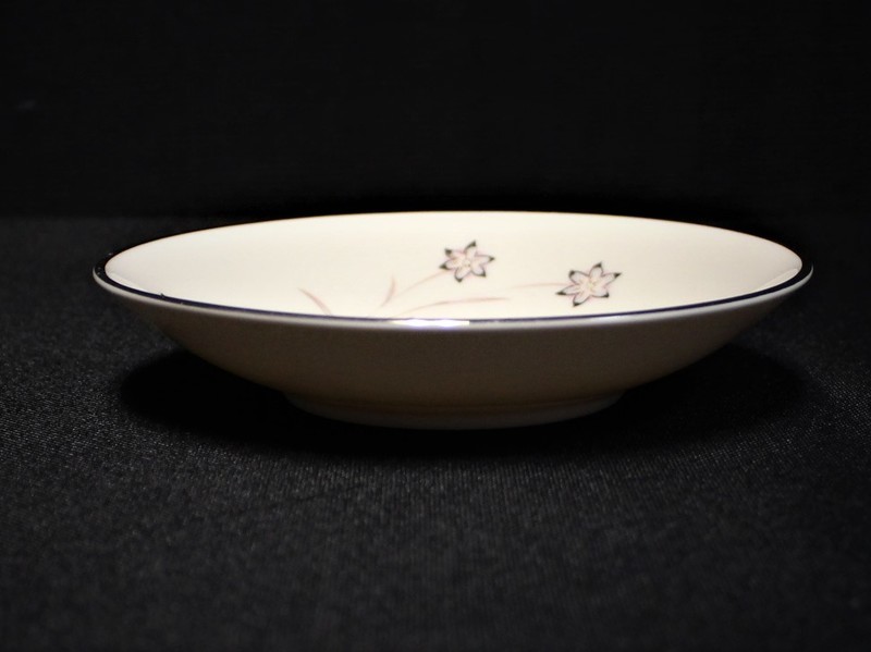 Flintridge STARFLOWER Platinum Trim Fruit Dessert Bowl - Multiple Available