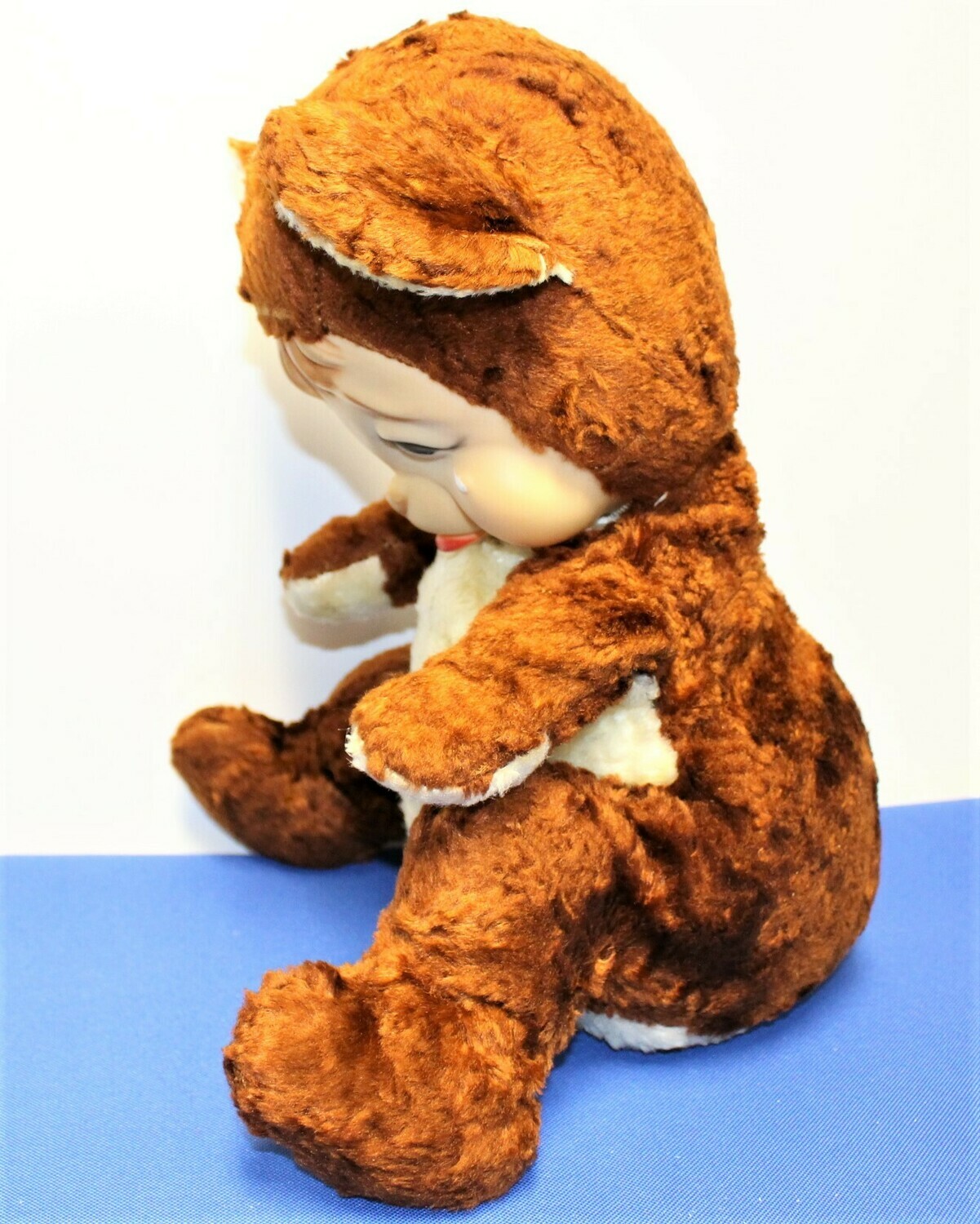 Rushton Rubber Face Vintage Sad 15 Plush Teddy Bear