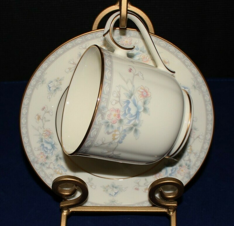 Noritake Mandarin Garden Footed Cup and Saucer Plate, Multiple Available