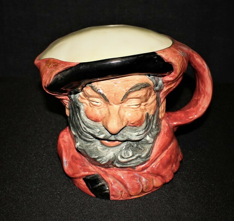 Royal Doulton 1949 Large Falstaff Character Toby Pitcher Jug Mug, England D6287