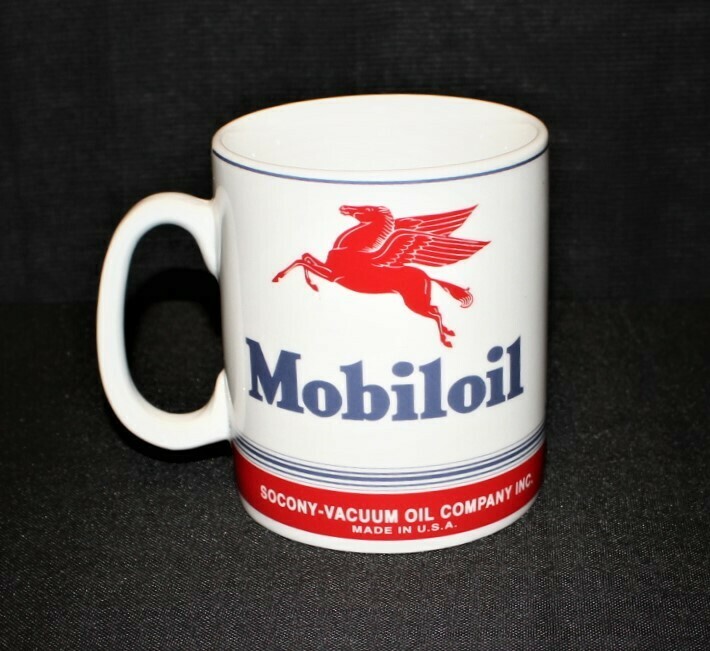 Vintage MobilOil Pegasus Large 1-Quart Socony-Vacuum Ceramic Coffee Mug