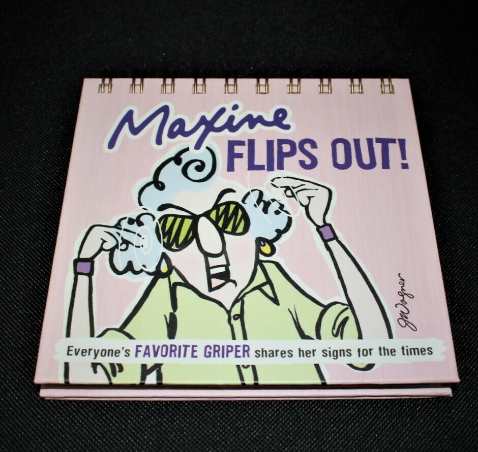 Hallmark Maxine Flips Out! Spiral Desktop Gift Book (Hardcover)