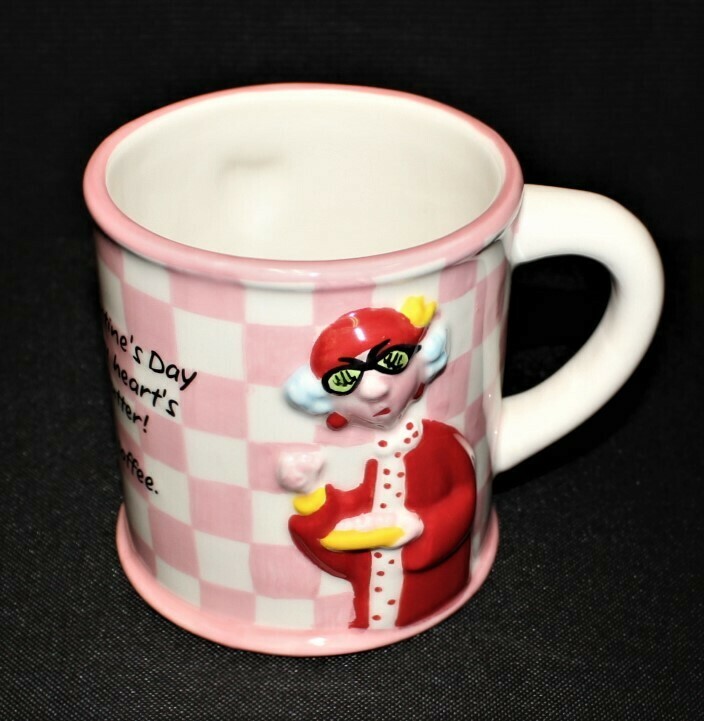 Hallmark Large Maxine & Floyd Valentine's Day 3-D Stupid Coffee Cup Mug