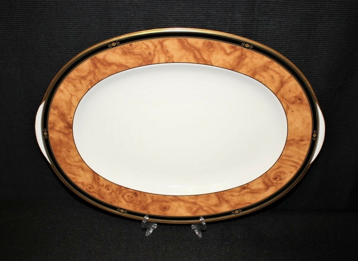 Noritake Cabot 14.5" Large Oval Serving Platter 9785 Bone China, Japan