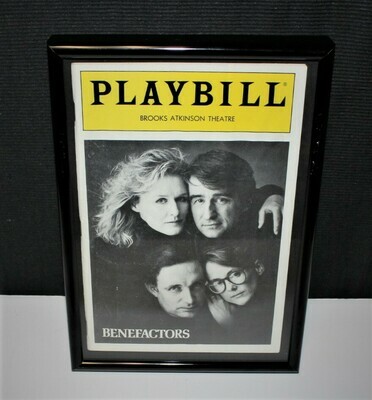 PLAYBILL 1986 BENEFACTORS Brooks Atkinson NY Framed Broadway Theatre Program