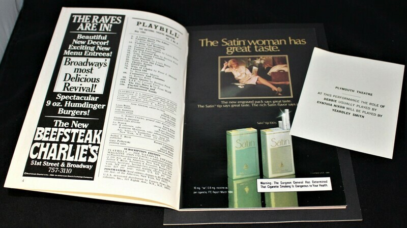PLAYBILL 1984 THE REAL THING Plymouth New York Framed Broadway Theatre Program