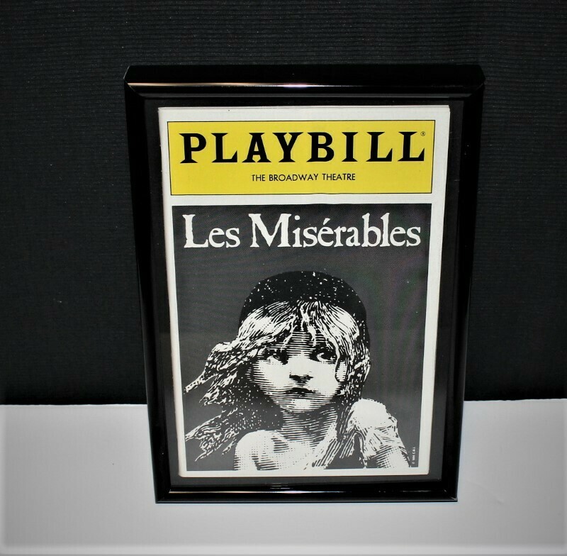 PLAYBILL 1987 "Les Miserables" Framed New York Broadway Theatre Program