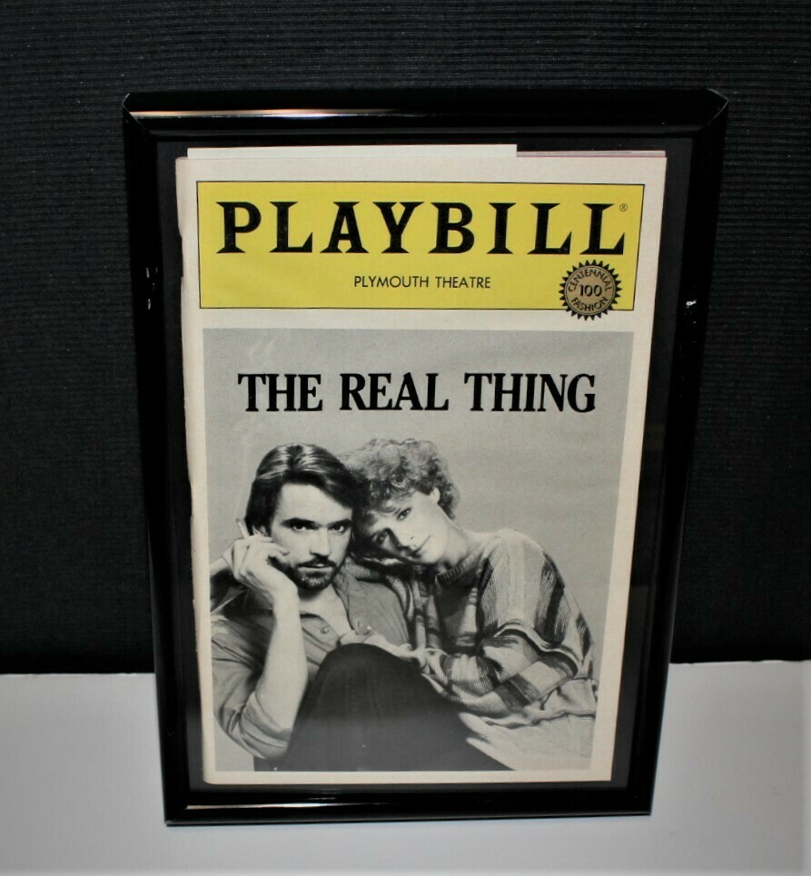 PLAYBILL 1984 THE REAL THING Plymouth New York Framed Broadway Theatre Program