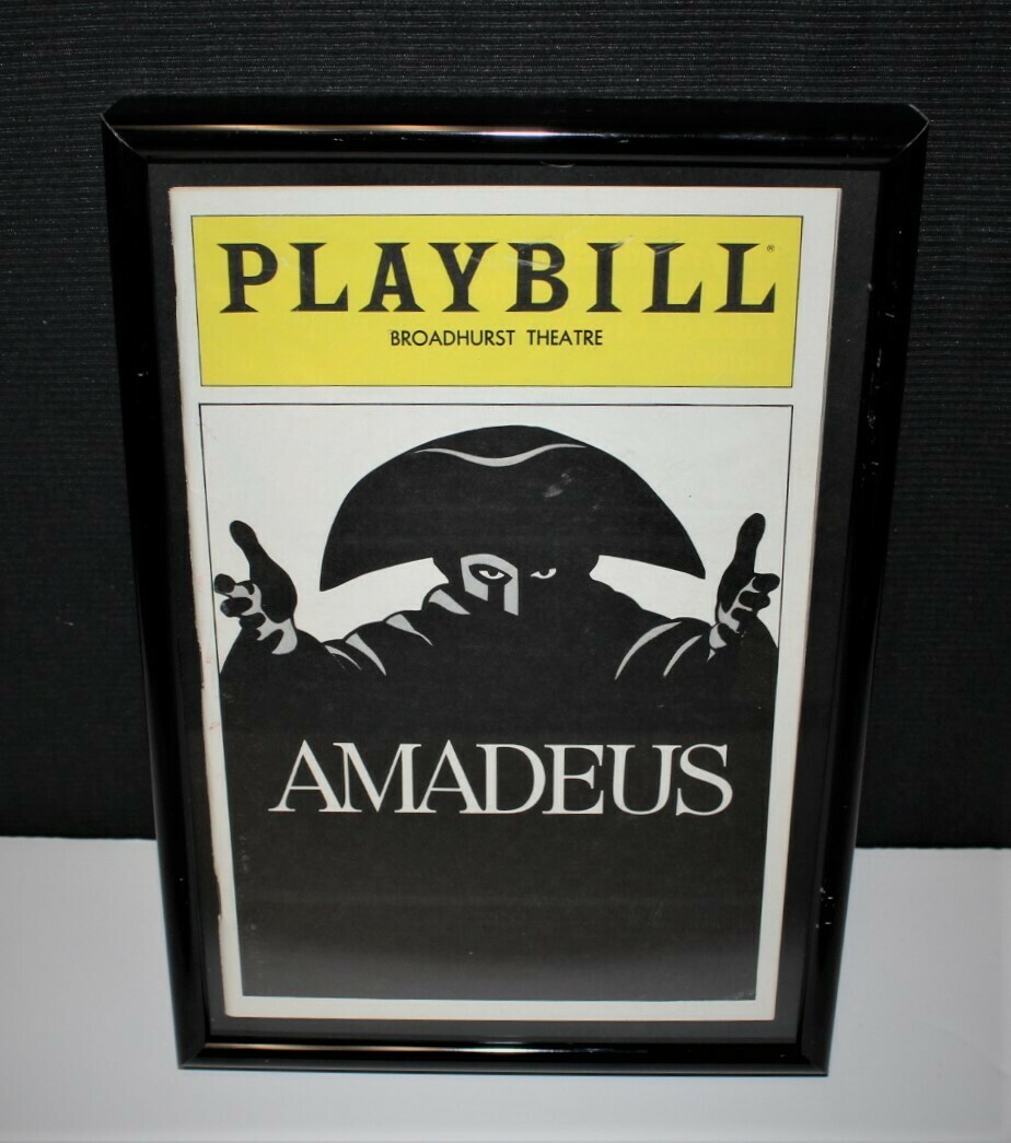 PLAYBILL 1983 "AMADEUS" Framed Manhattan New York Broadhurst Theatre Program