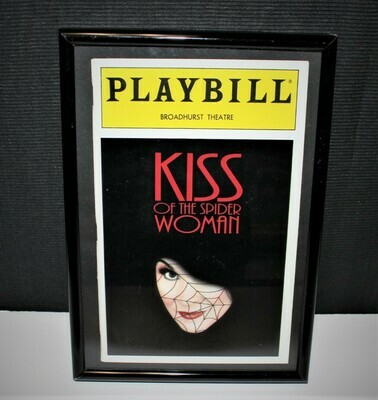 PLAYBILL 1993 KISS OF THE SPIDER WOMAN Framed NY Broadhurst Theatre Program