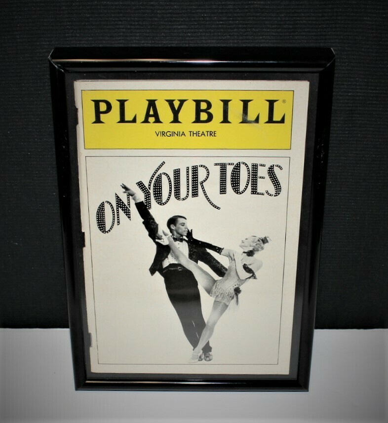 PLAYBILL 1983 ON YOUR TOES Virginia Framed Broadway Theatre Program