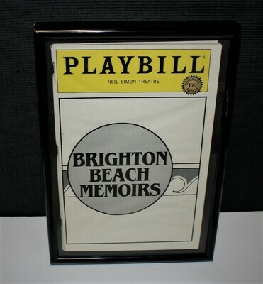 PLAYBILL 1984 BRIGHTON BEACH MEMOIRS Neil Simon Framed Broadway Theatre Program
