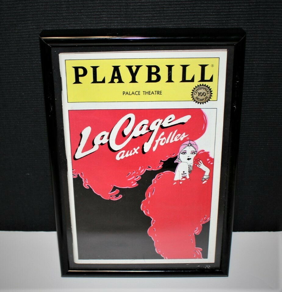 PLAYBILL 1984 "LaCage aux folles" Framed Palace Broadway Theatre Program
