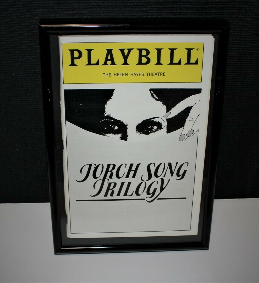 PLAYBILL 1984 TORCH SONG TRILOGY Helen Hayes Broadway Theatre Program, Framed