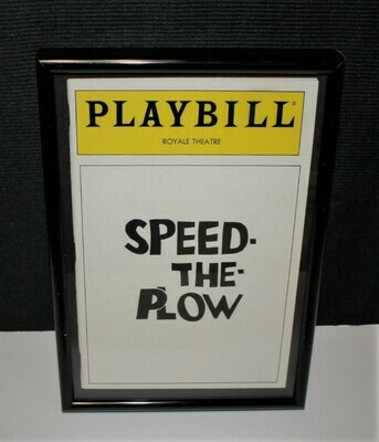 PLAYBILL 1988 "Speed the Plow" Framed Royale Theatre Program Magazine
