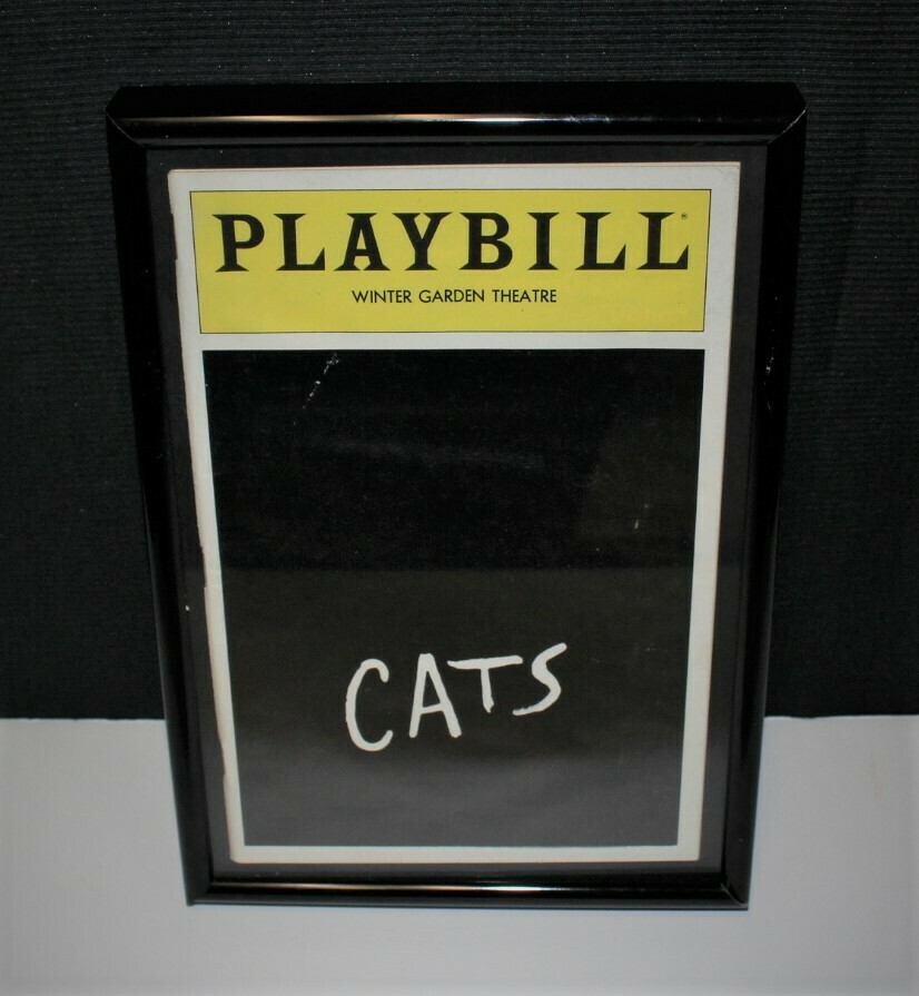 PLAYBILL 1983 CATS Winter Garden Broadway Theatre Program, Framed