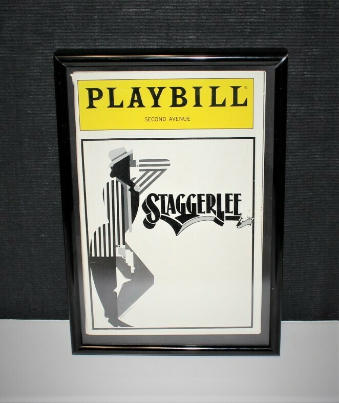 PLAYBILL 1987 "STAGGERLEE" Framed Second Avenue Broadway Theatre Program