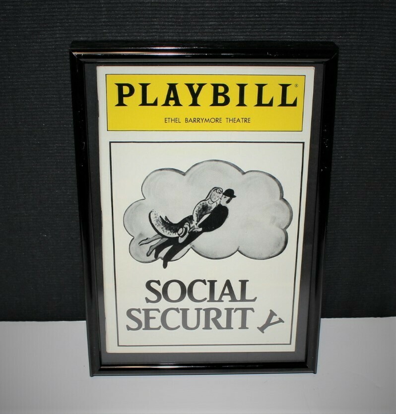 PLAYBILL 1986 "Social Security" Framed Broadway Theatre Program Magazine