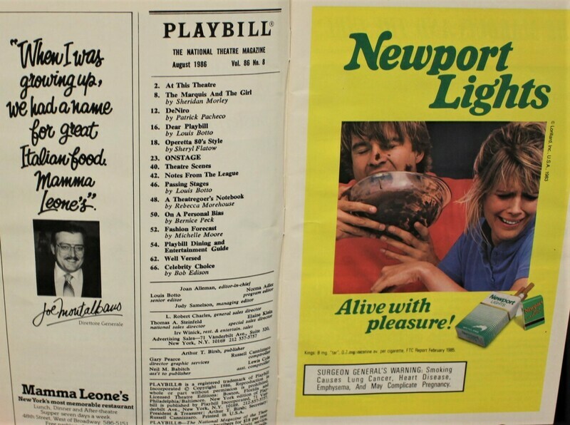 PLAYBILL 1986 "Social Security" Framed Broadway Theatre Program Magazine