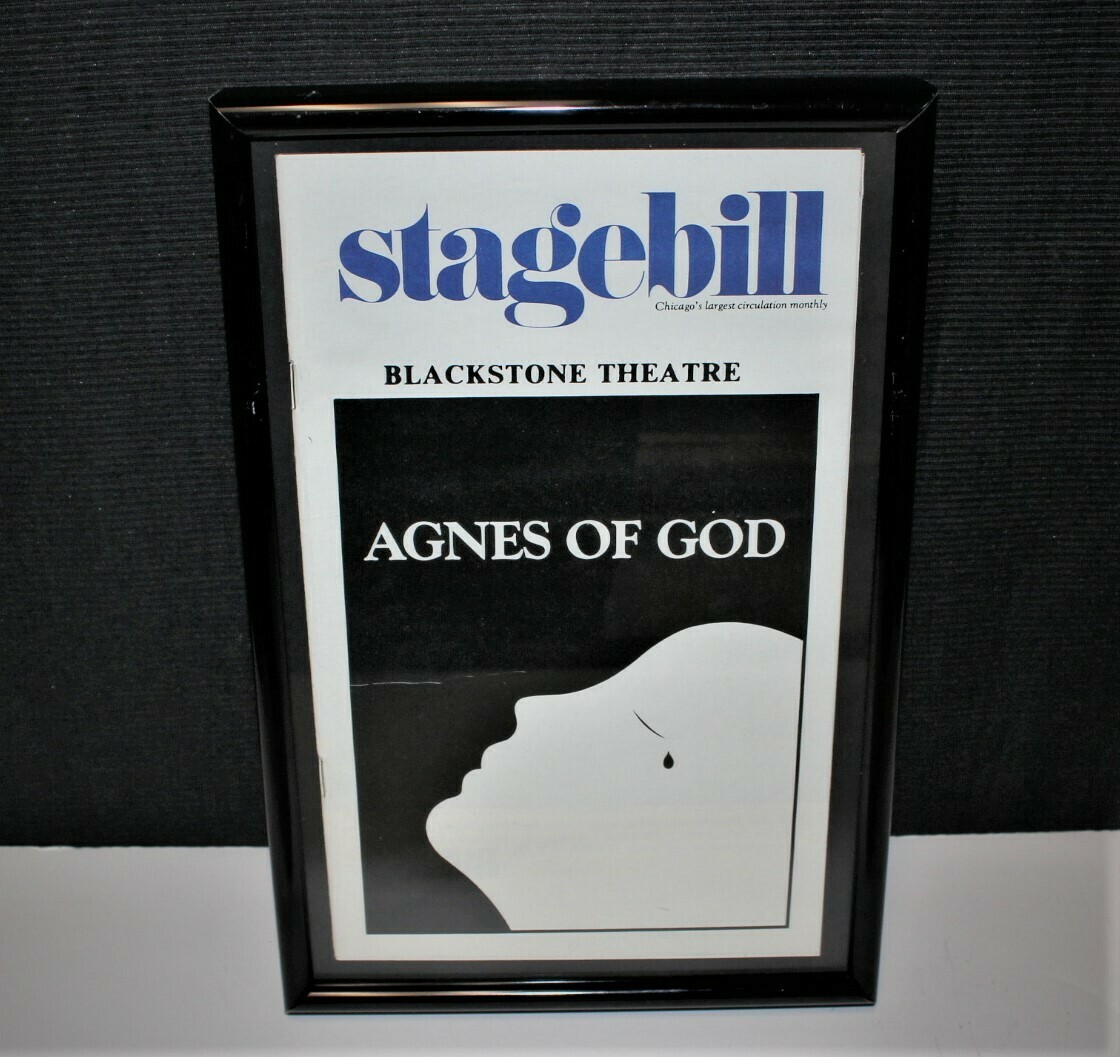 STAGEBILL 1983 AGNES OF GOD Blackstone Theatre Program, Framed