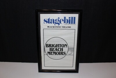 STAGEBILL 1984 BRIGHTON BEACH MEMOIRS Framed Blackstone Broadway Theatre Program