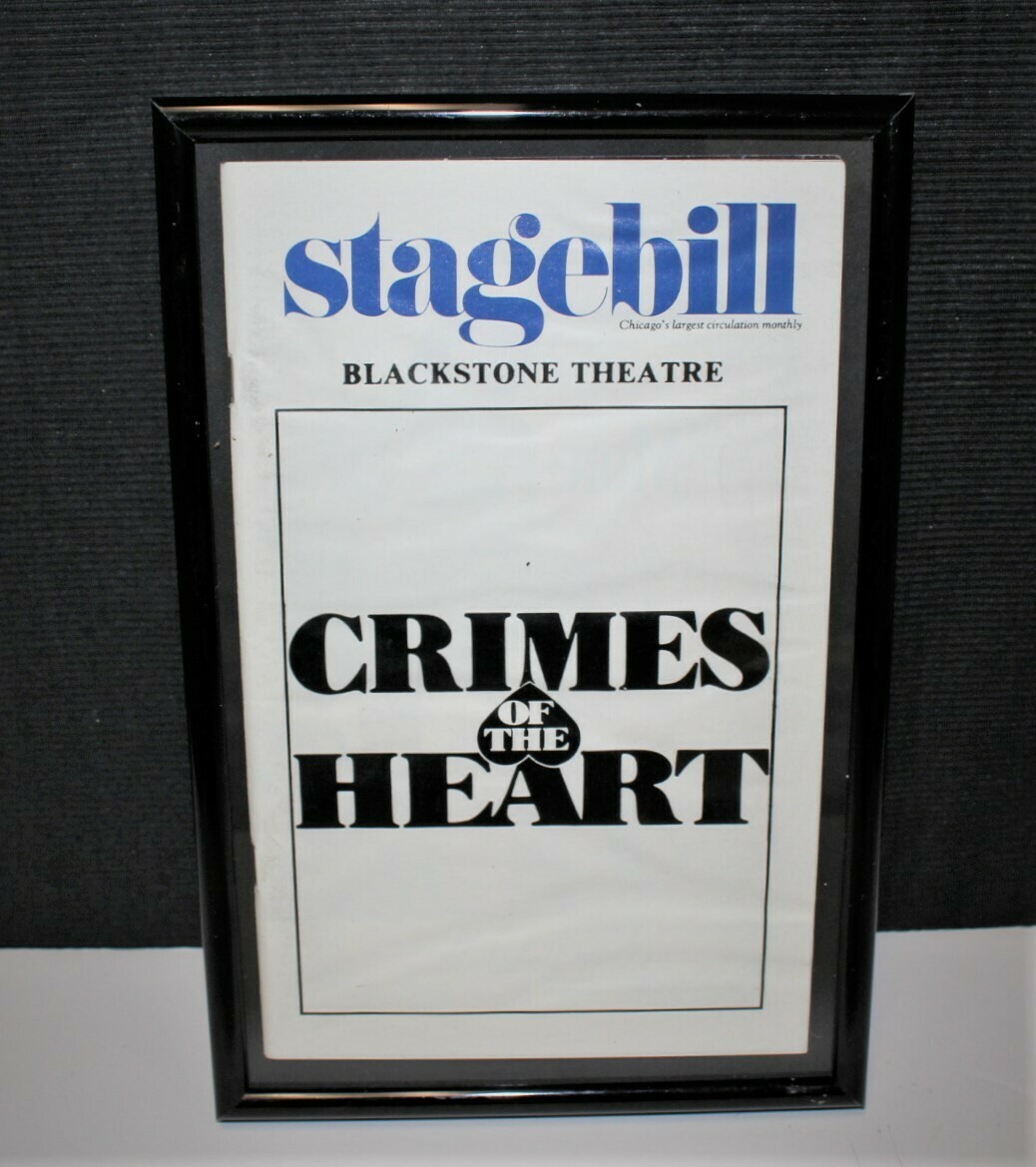 STAGEBILL 1983 CRIMES of the HEART Framed Blackstone Broadway Theatre Program