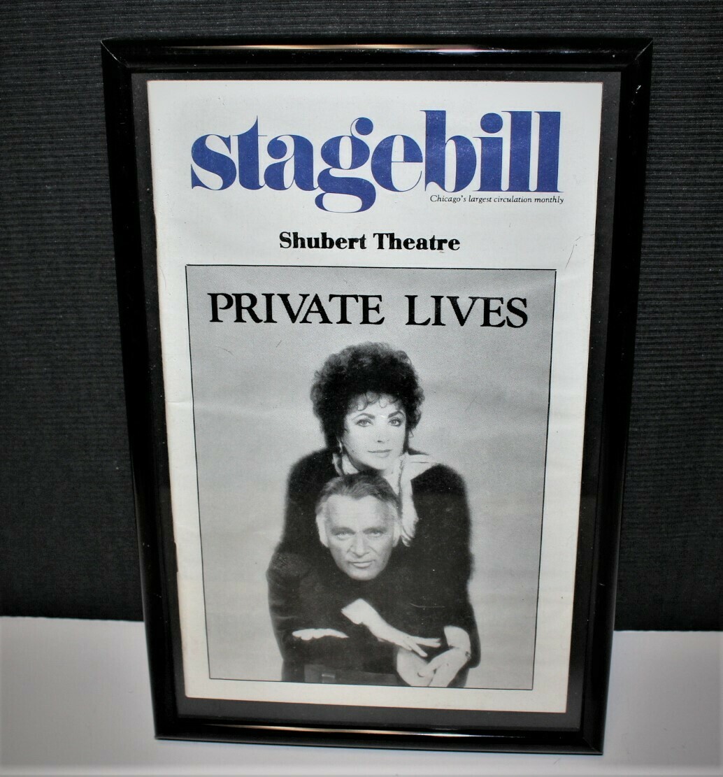 STAGEBILL 1983 PRIVATE LIVES Framed Shubert Broadway Theatre Program