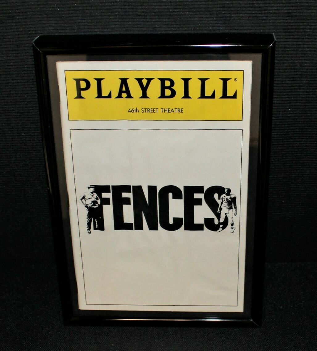 PLAYBILL 1987 "FENCES" Framed 46th Street Broadway Theatre Program