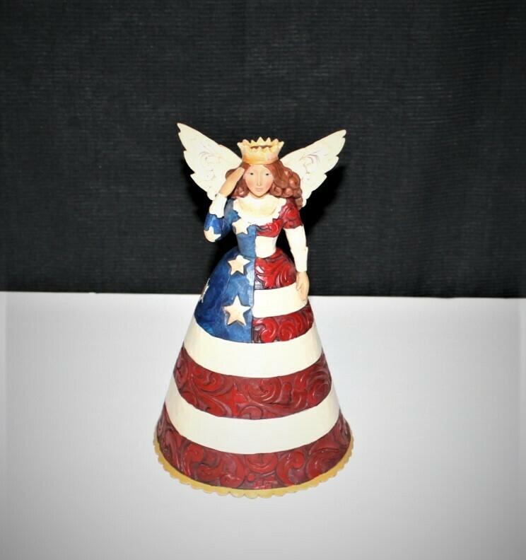 Jim Shore 2009 Star Spangled Beauty Angel Patriotic Figurine #4016877