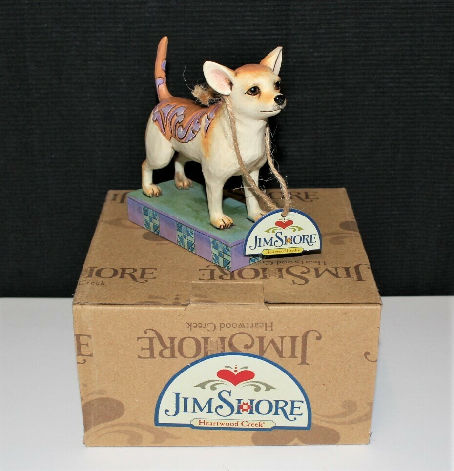 Jim Shore 2012 &quot;Charo&quot; Chihuahua Dog Figurine #4031224 with Original Box