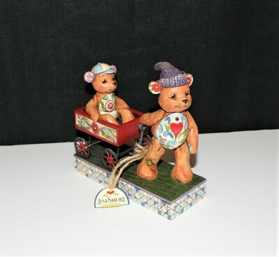 Jim Shore 2007 Pull Me Now, I'll Pull You Later Teddy Bears Figurine, No.4009601