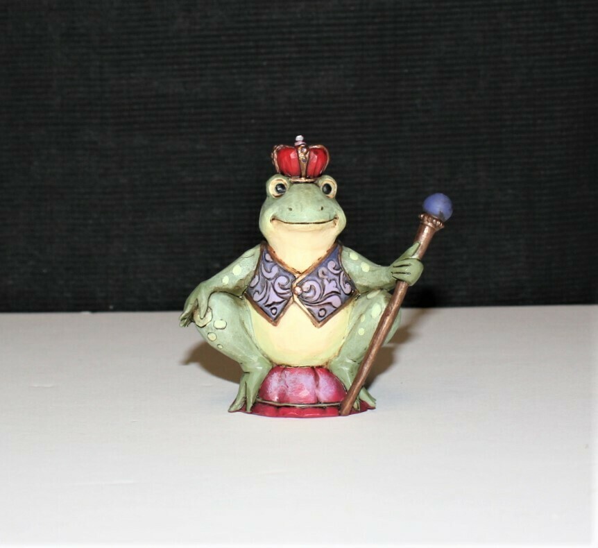 Jim Shore Miniature Frog Prince Heartwood Creek Enesco Figurine #4021440