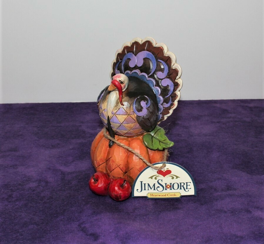 Jim Shore 2013 "Gobble up the Goodness" Heartwood Creek Turkey Figurine #4034446